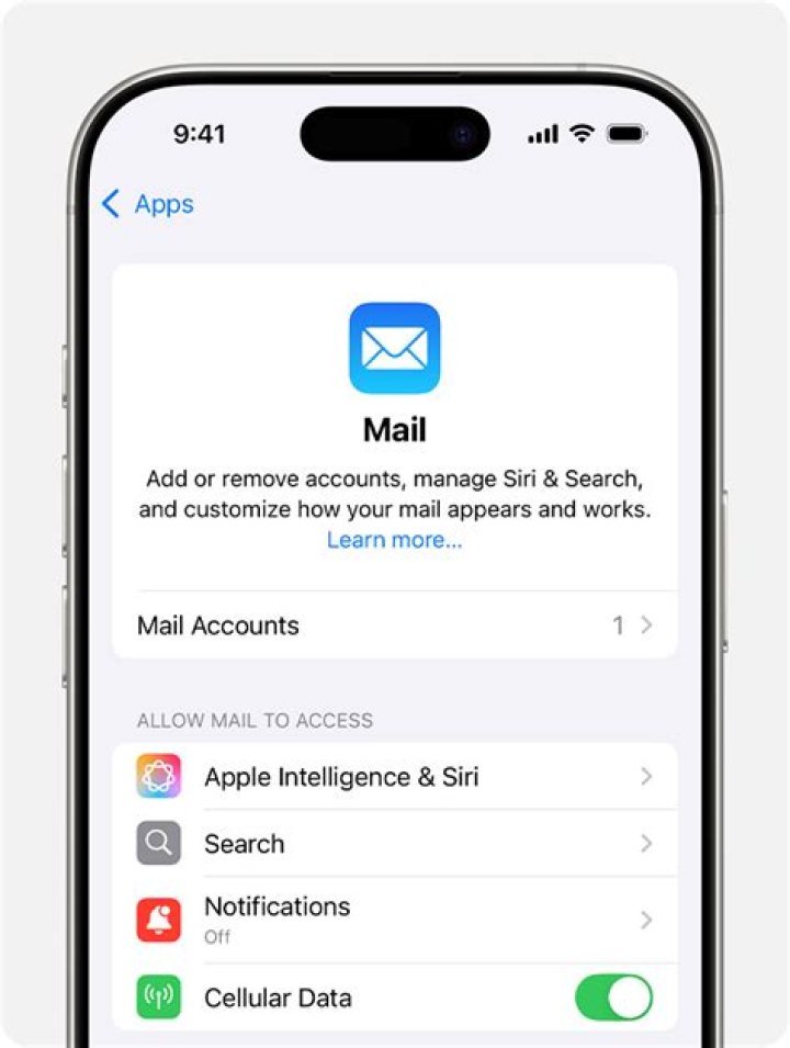 What should my Mail settings be on my iPhone?