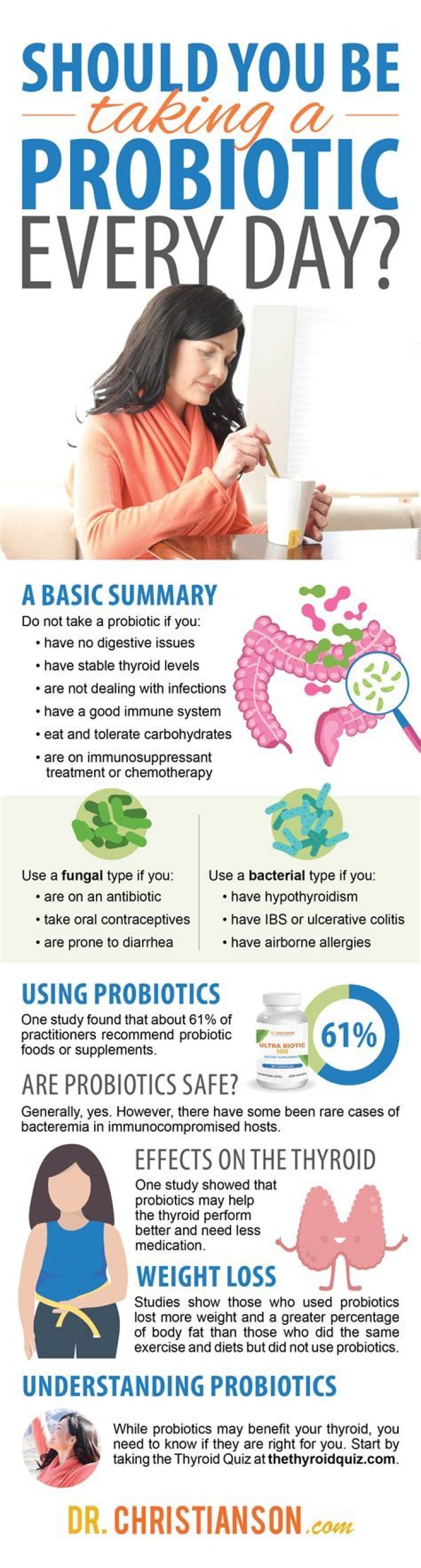 What should you not take with probiotics?