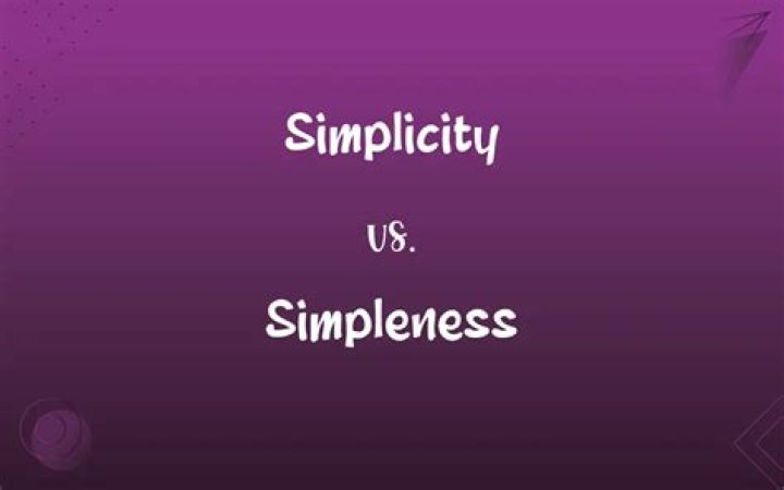 What simpleness means?