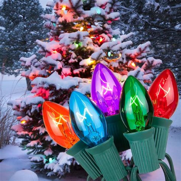 What size are the old fashioned Christmas lights?