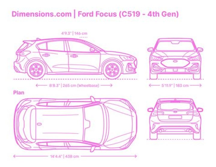 What size rims does a 2008 Ford Focus have?