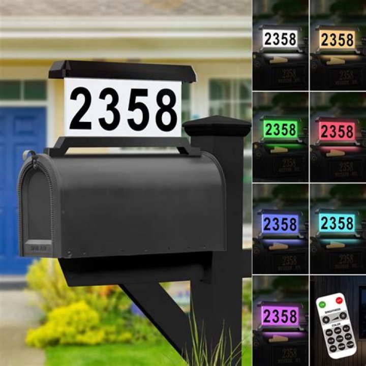 What size should numbers be on mailbox?