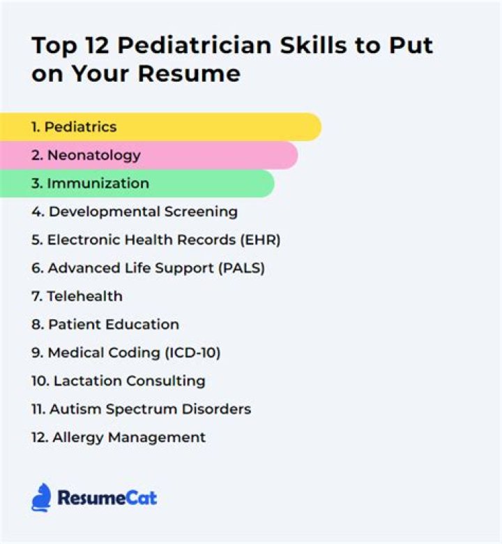 What skills does a pediatrician require?