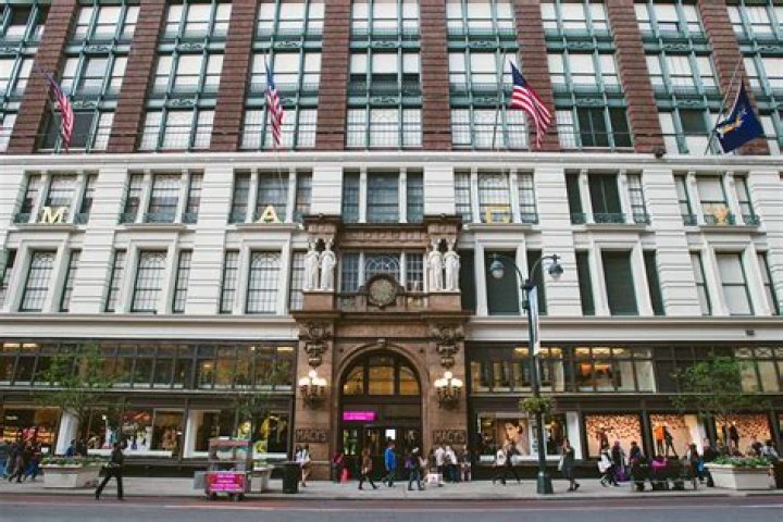What stores are in the fashion district in New York?