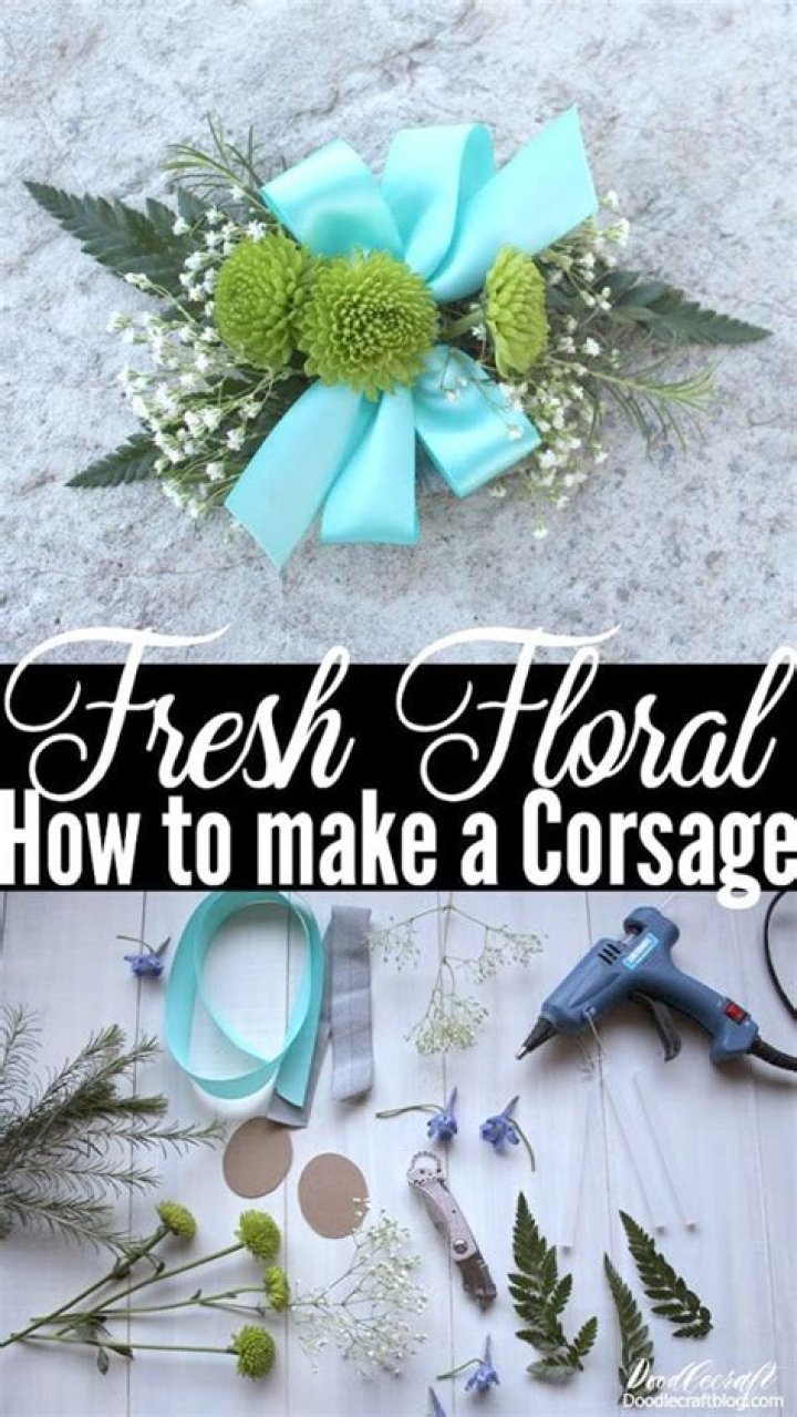 What supplies do you need to make a corsage?