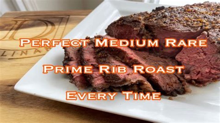 What temp is medium rare prime rib?