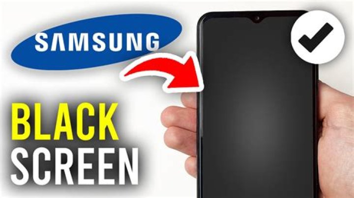What to do if your phone is on but the screen is black Samsung?