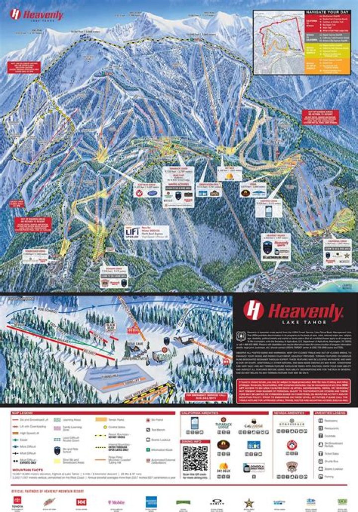 What town is Heavenly Ski Resort in?