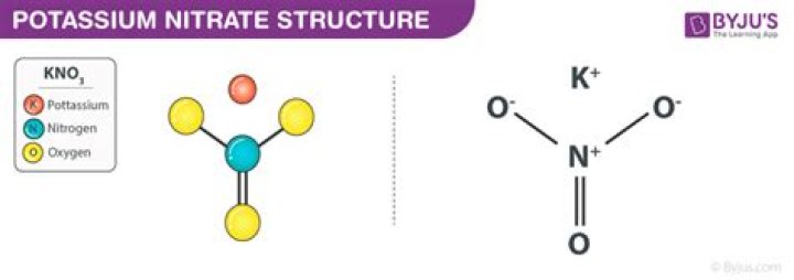 What type of bonding is in potassium nitrate?