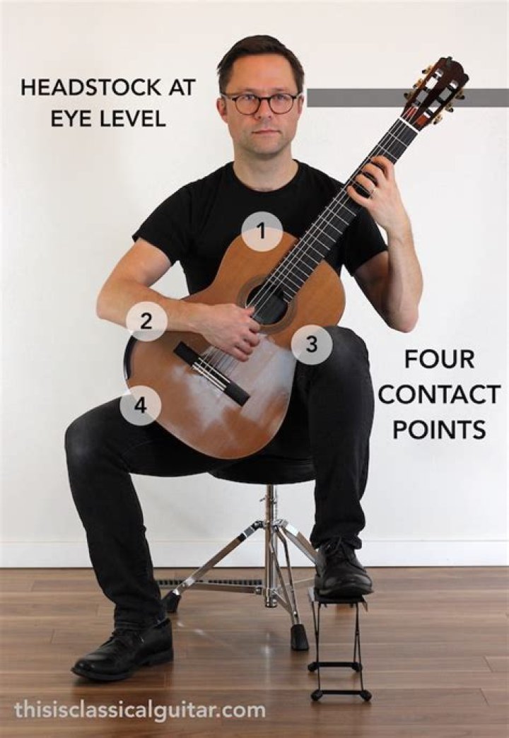 What type of chair is good for playing guitar?