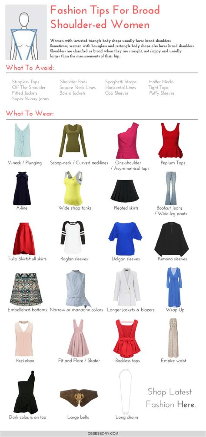 What type of dress to wear if you have broad shoulders?