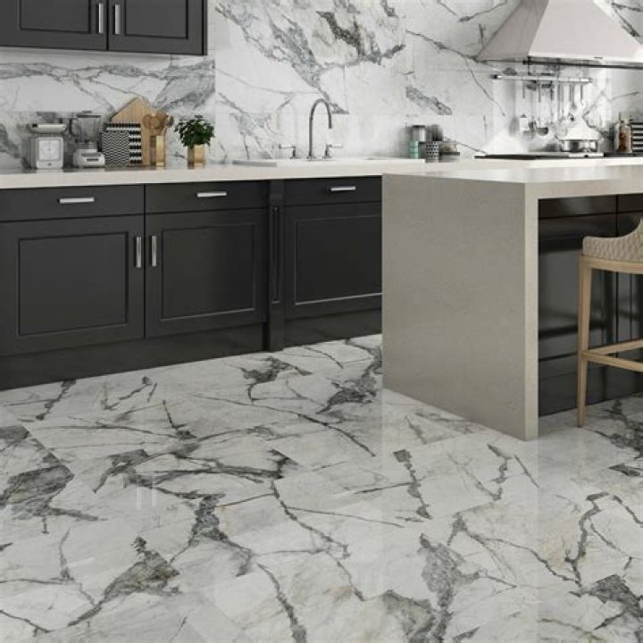 What type of flooring looks like marble?