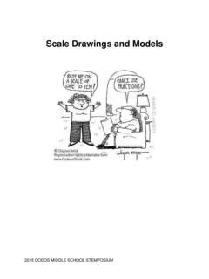 What type of jobs would use a scale drawing or model replica?