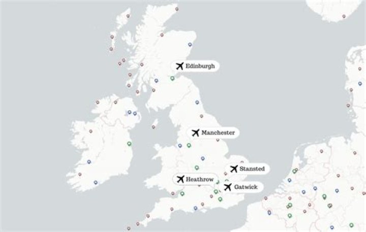What UK airports fly direct to Verona?