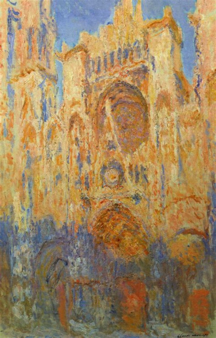 What was Monet exploring in his series of paintings of the Rouen Cathedral?
