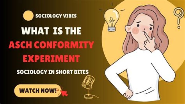What was the Asch conformity experiment called?