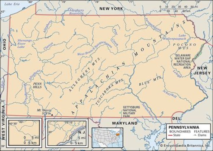 What was the geography and climate of the Pennsylvania Colony?