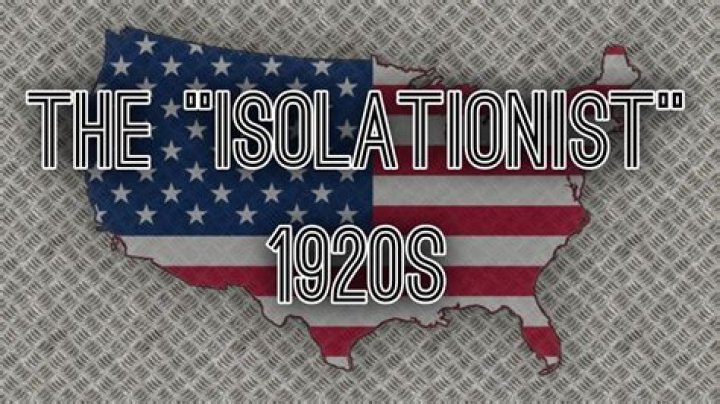 What was the isolationist policy?