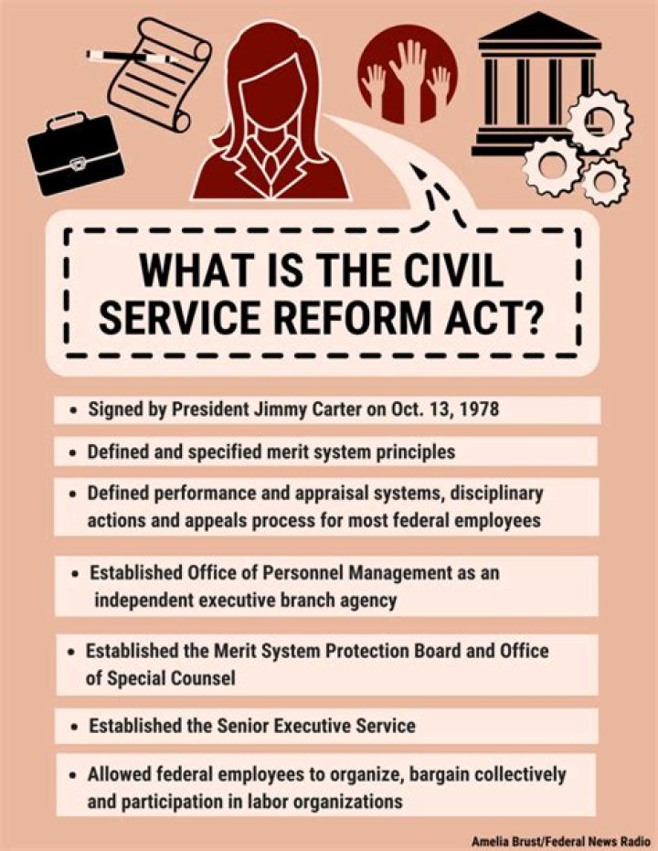 What was the purpose of the Civil Service Reform Act of 1978?