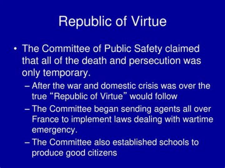 What was the republic of virtue AP euro?