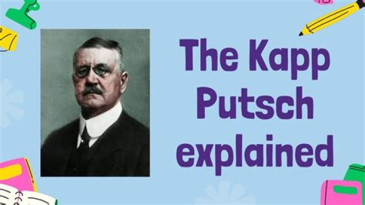 What was the significance of the Kapp Putsch?