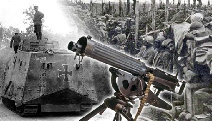 What weapons did naval use ww1?