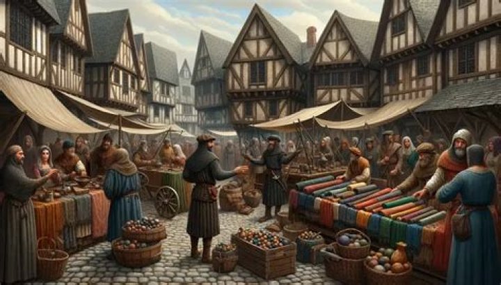 What were artisans and merchants in walled cities?
