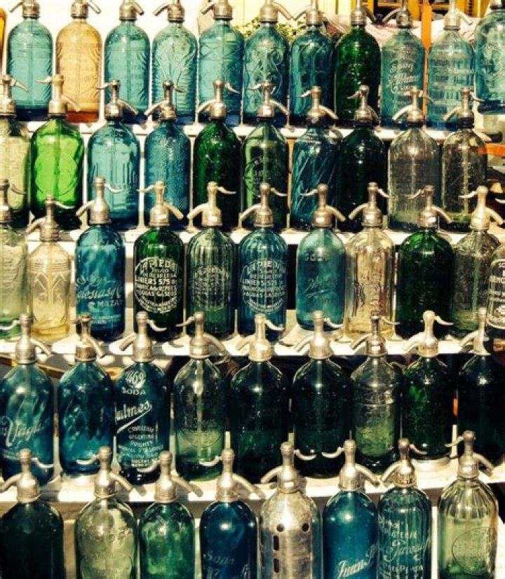What were vintage seltzer bottles used for?