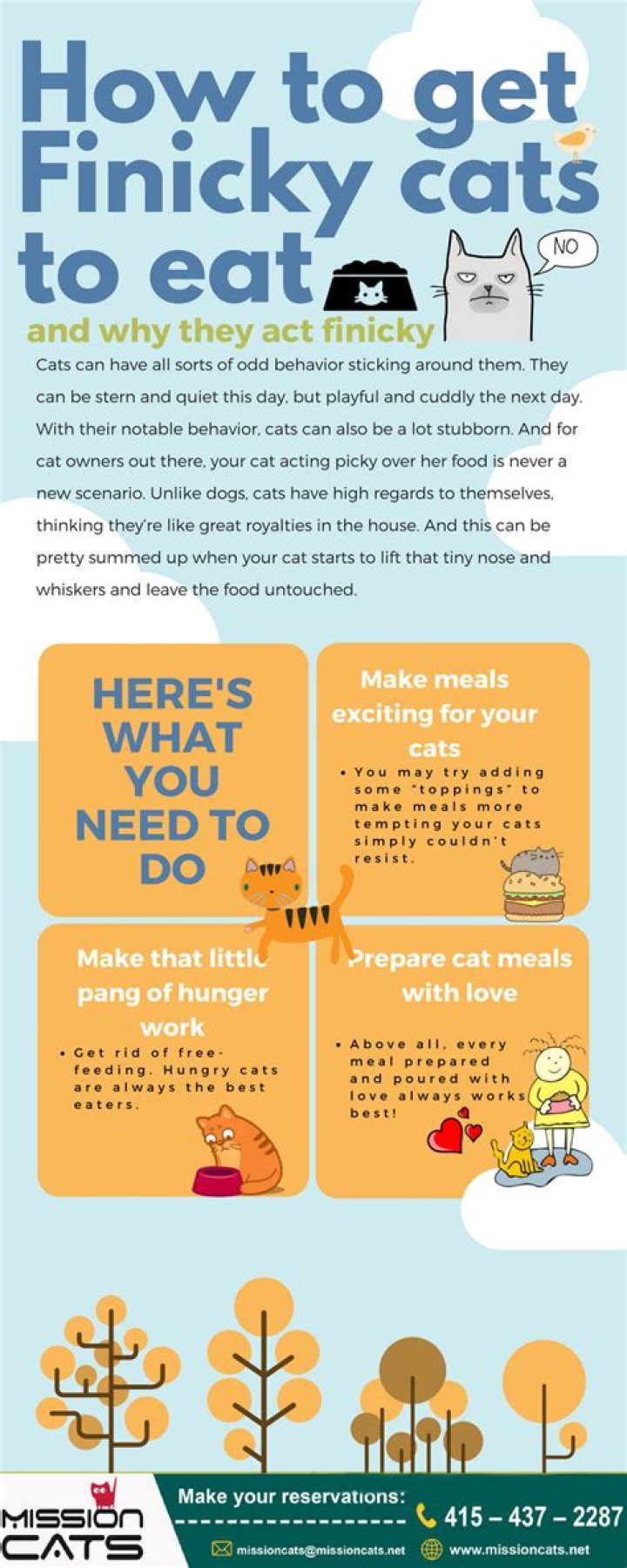 What will finicky cats eat?