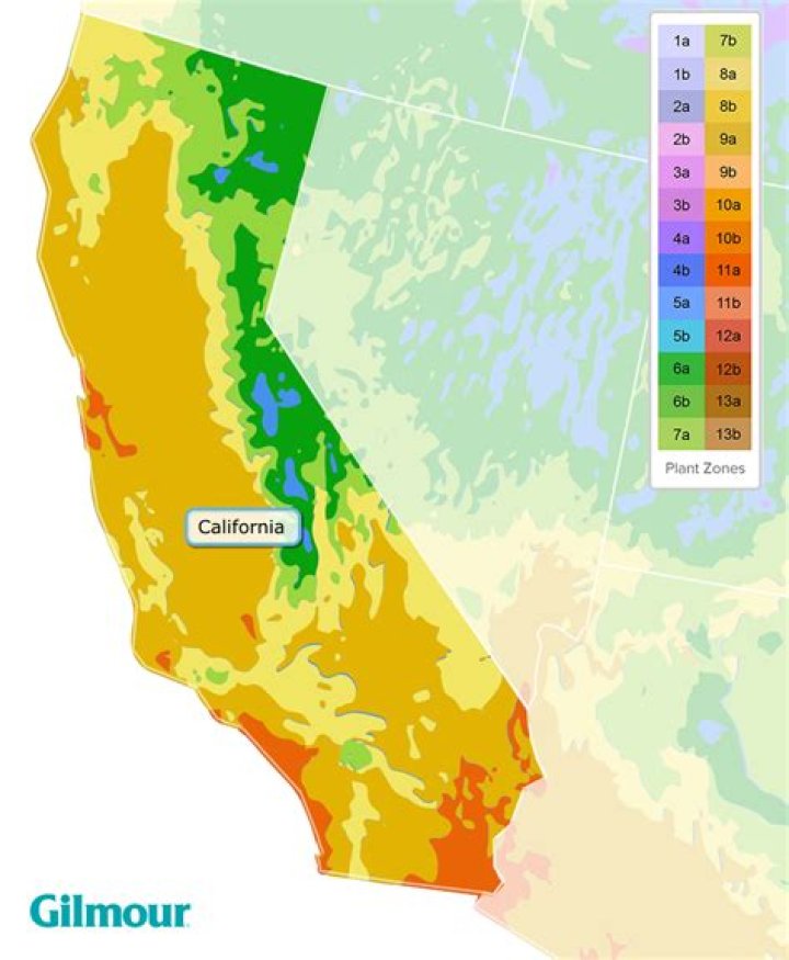 What zone is California for plants?