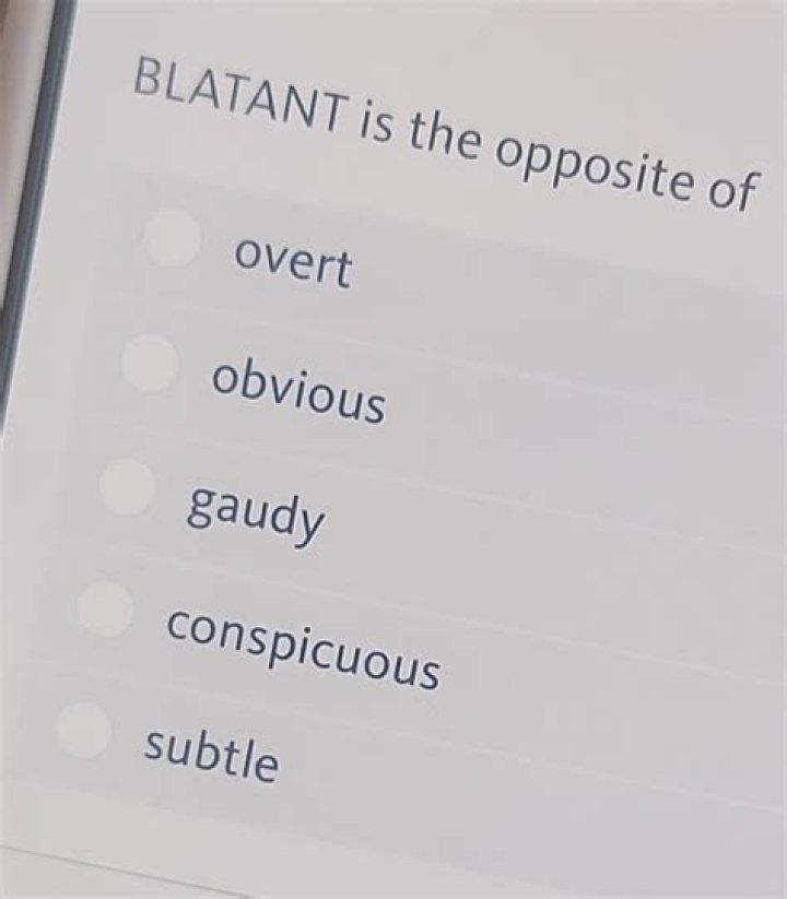 Whats blatant means?