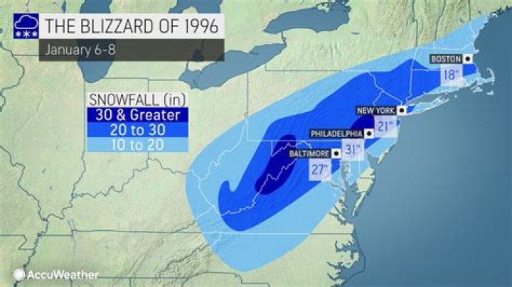 When did a blizzard occur?