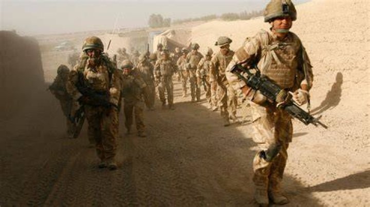 When did the British army leave Afghanistan?