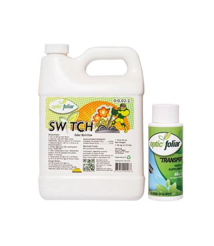 When Should I spray my optic foliar switch?