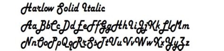 When was Harlow Solid Italic created?