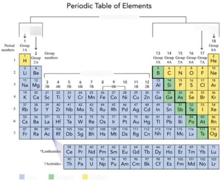Where are the alkali metals and noble gases on the periodic table?