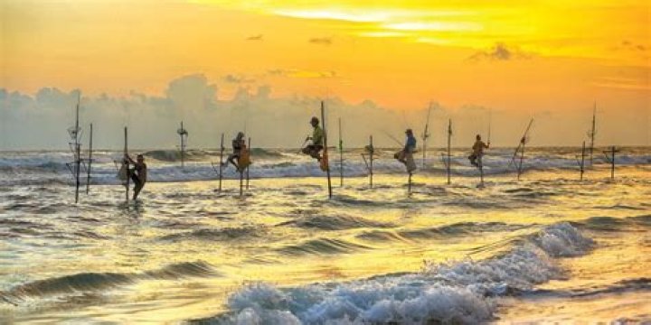 Where are the stilt fishermen in Sri Lanka?