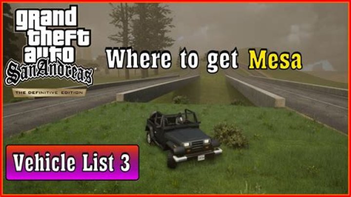 Where can I find a mesa in GTA?