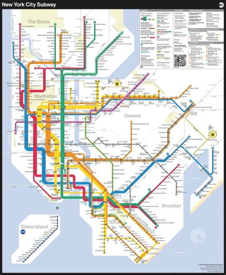Where can I get a free map in NYC?