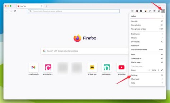 Where can I see Firefox download progress?