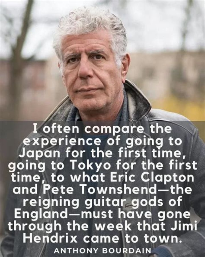Where did anthony Bourdain go in Japan?