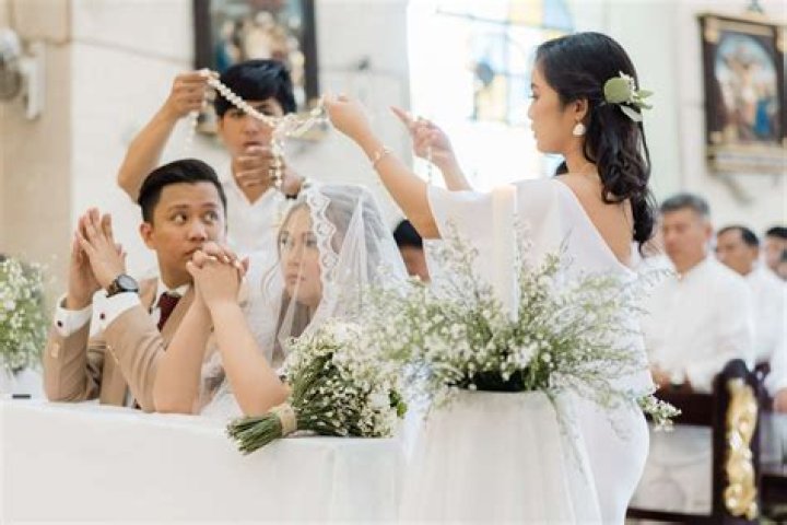 Where do Filipinos put their wedding ring?