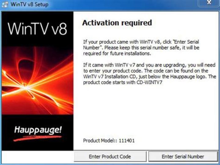 Where do I find my WinTV activation code?