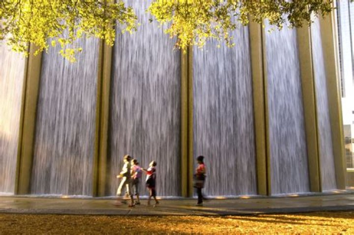 Where do you park for Gerald Hines Waterwall?
