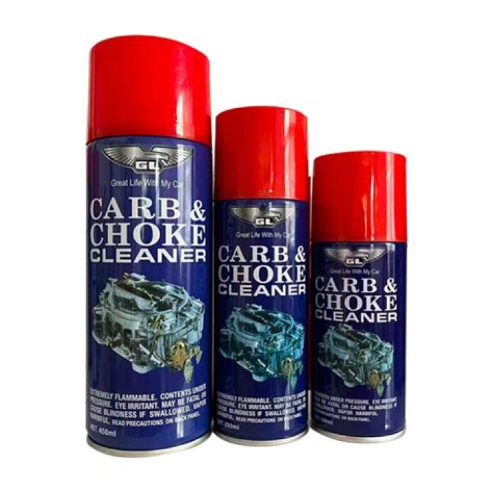 Where do you spray carb cleaner on a motorcycle?