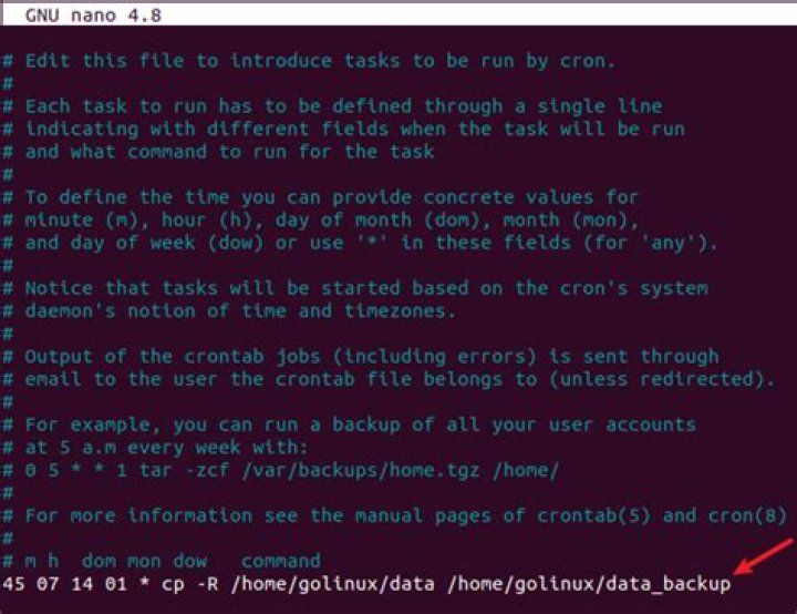 Where is crontab file for user?