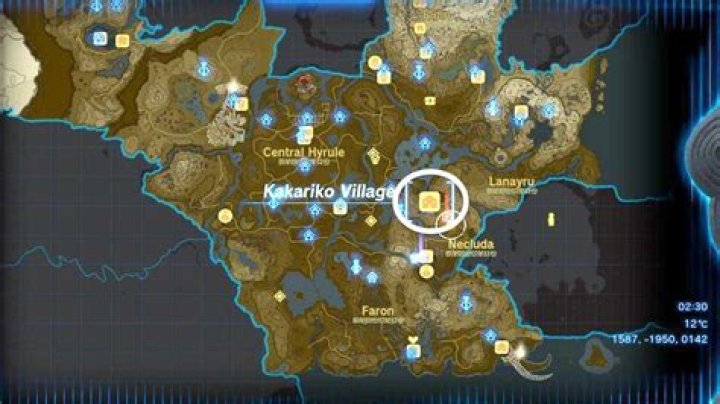 Where is Kakariko gorge in Twilight Princess?