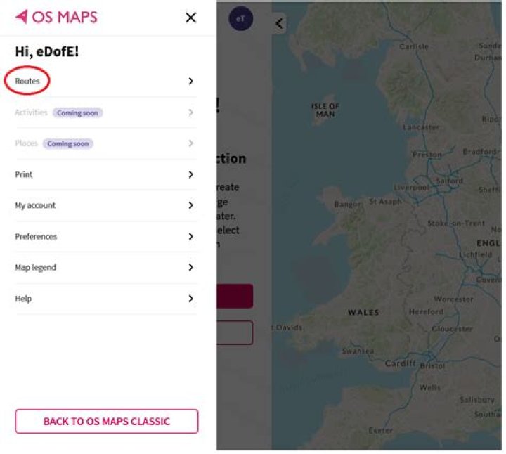 Where is mapping on eDofE?