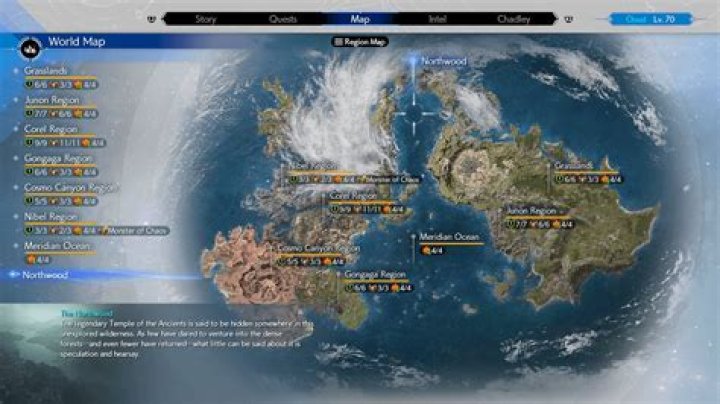 Where is nibelheim on the ff7 map in the?
