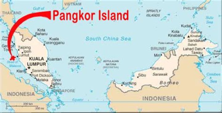 Where is Pangkor Island in Malaysia?